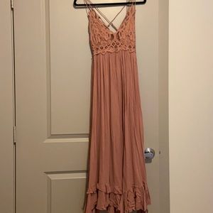 Free People lace maxi dress